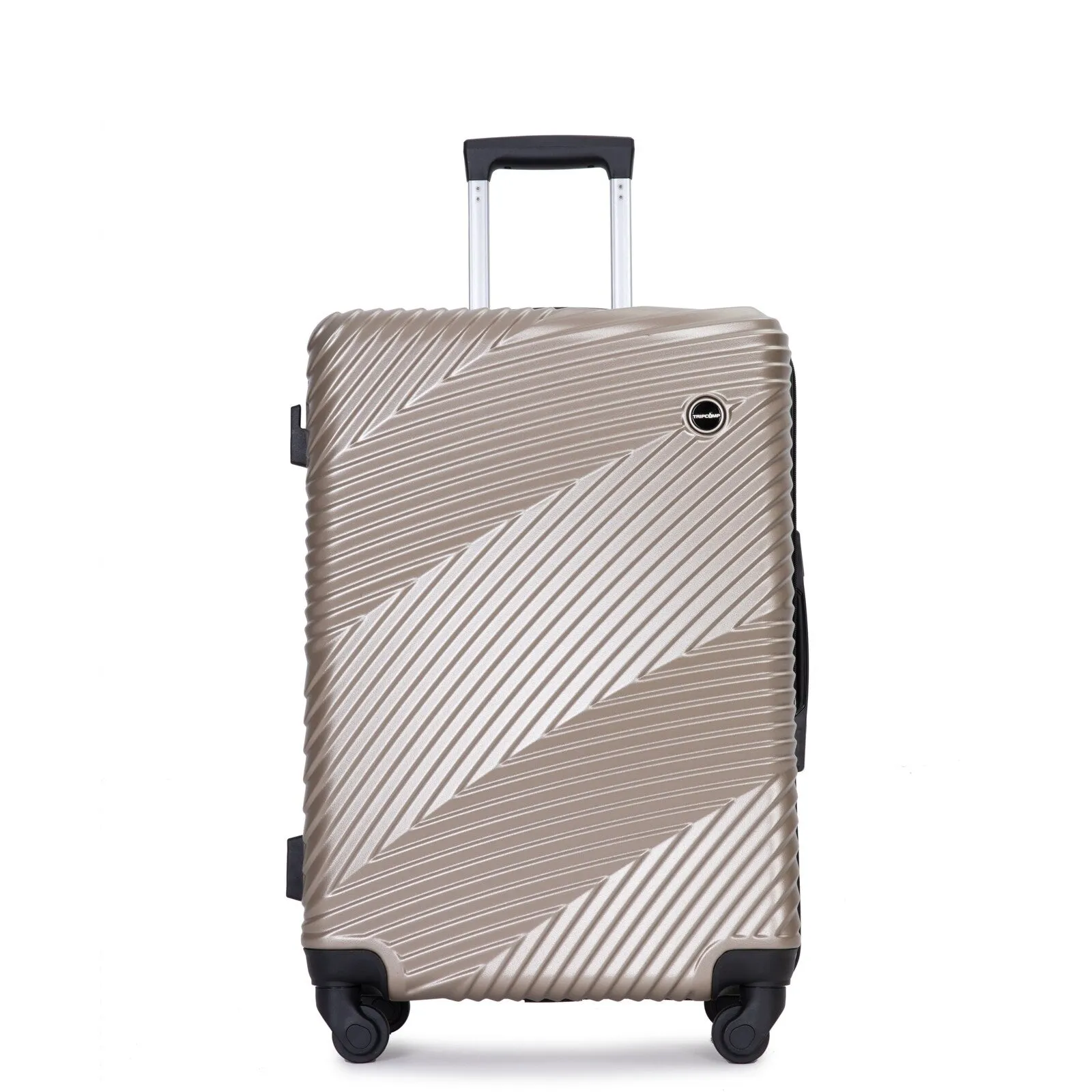 3 Pcs Luggage Sets w/Adjustable Pull Rod and Spinner Wheels & 2 Hooks