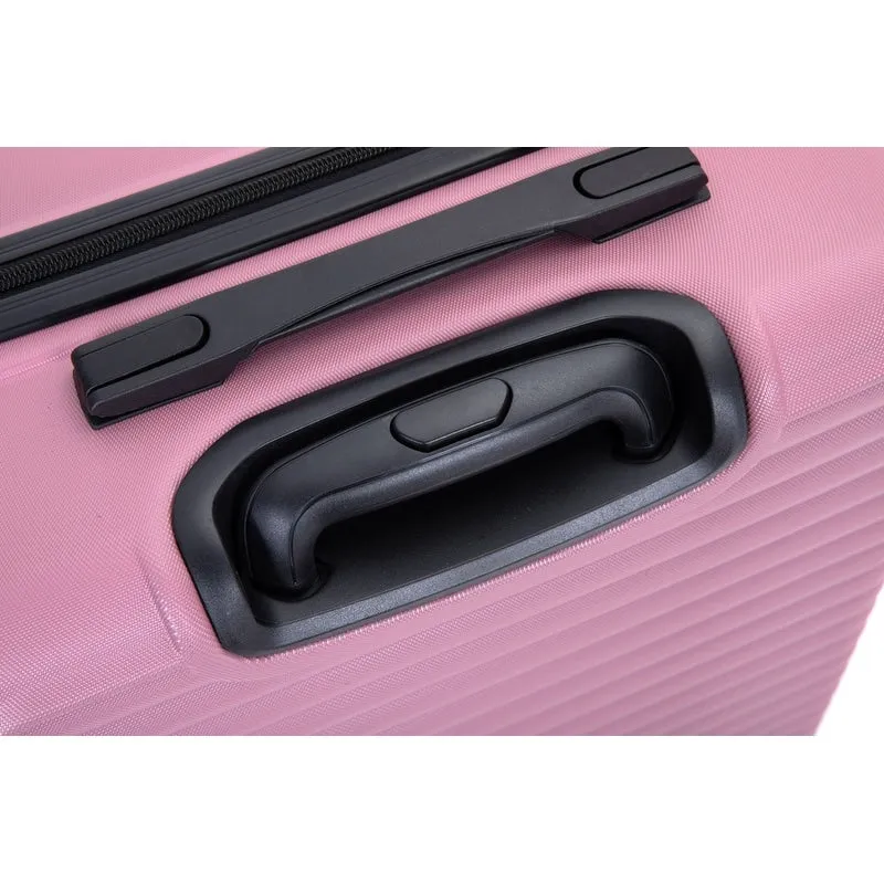 3 Piece ABS Lightweight Suitcase Luggage Sets with Two Hooks,TSA Lock