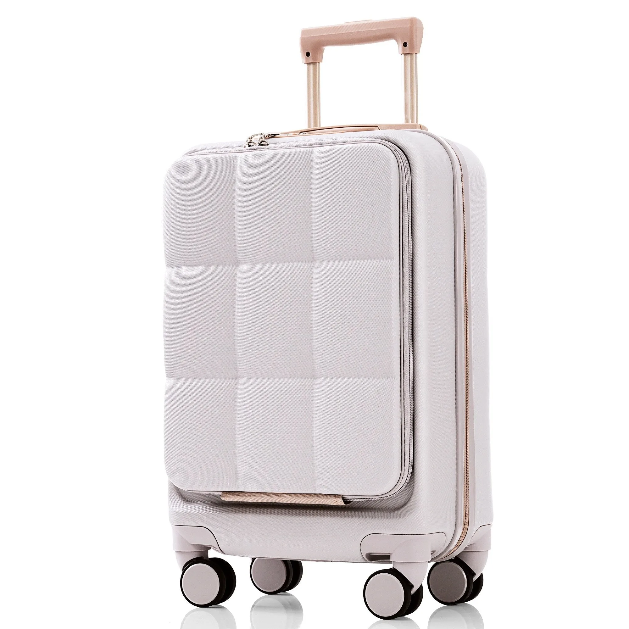 3 Piece Expandable Luggage Set with USB Port & Spinner and Cup Holder