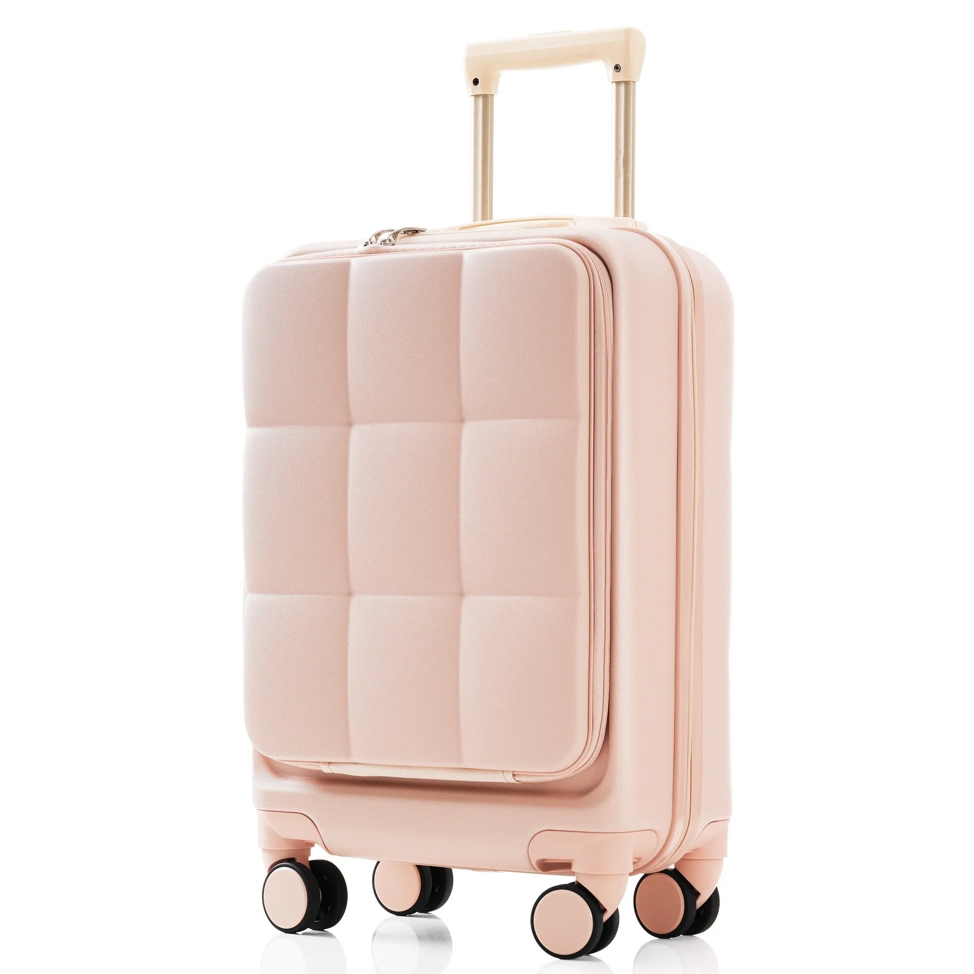 3 Piece Expandable Luggage Set with USB Port & Spinner and Cup Holder