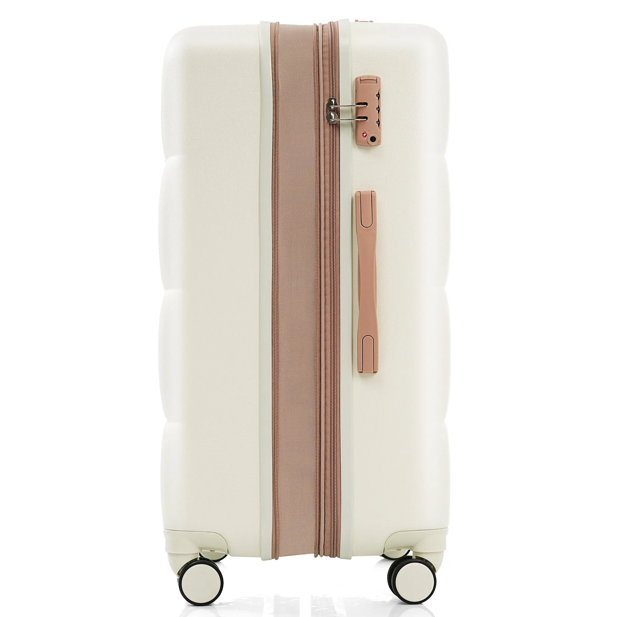 3 Piece Expandable Luggage Set with USB Port & Spinner and Cup Holder