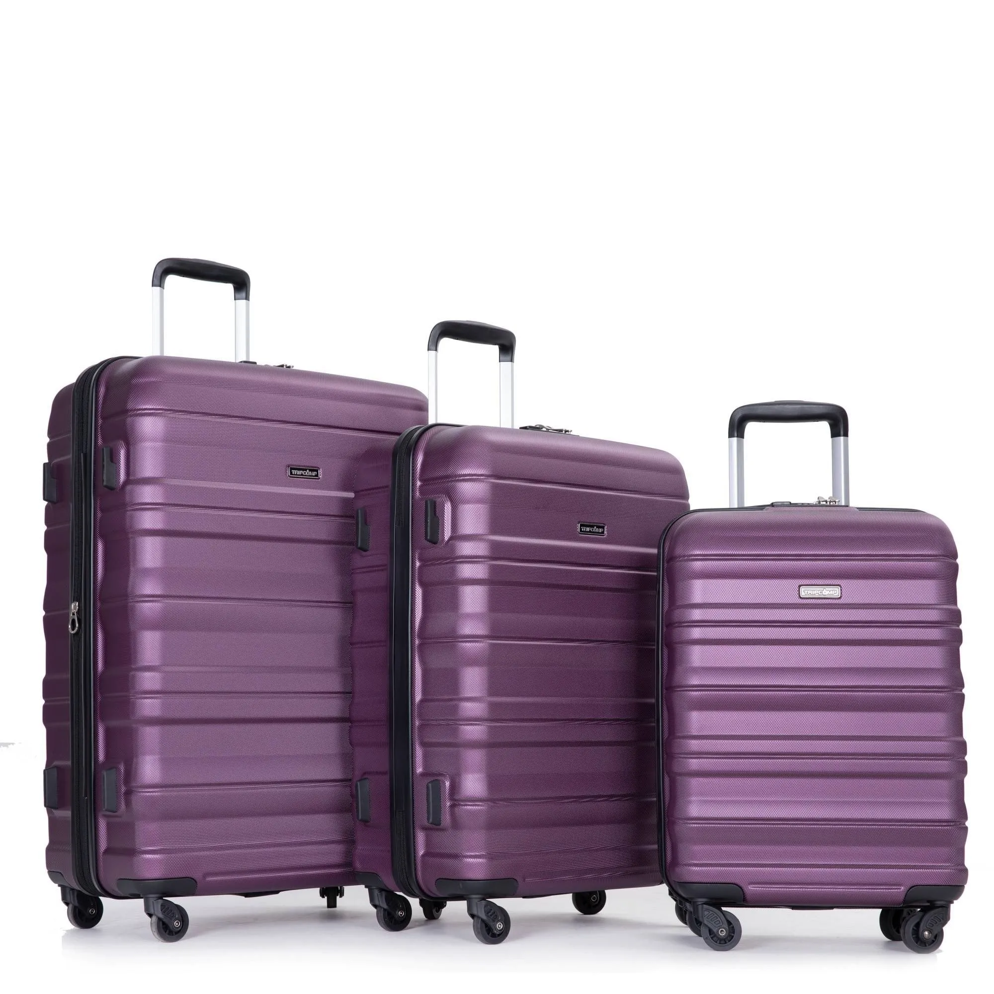 3-Piece Lightweight Luggage Set with TSA Lock and Spinner Wheels