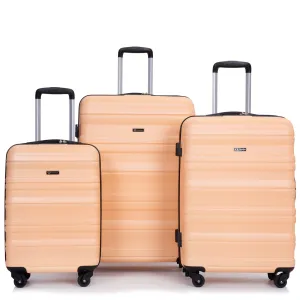 3-Piece Lightweight Luggage Set with TSA Lock and Spinner Wheels