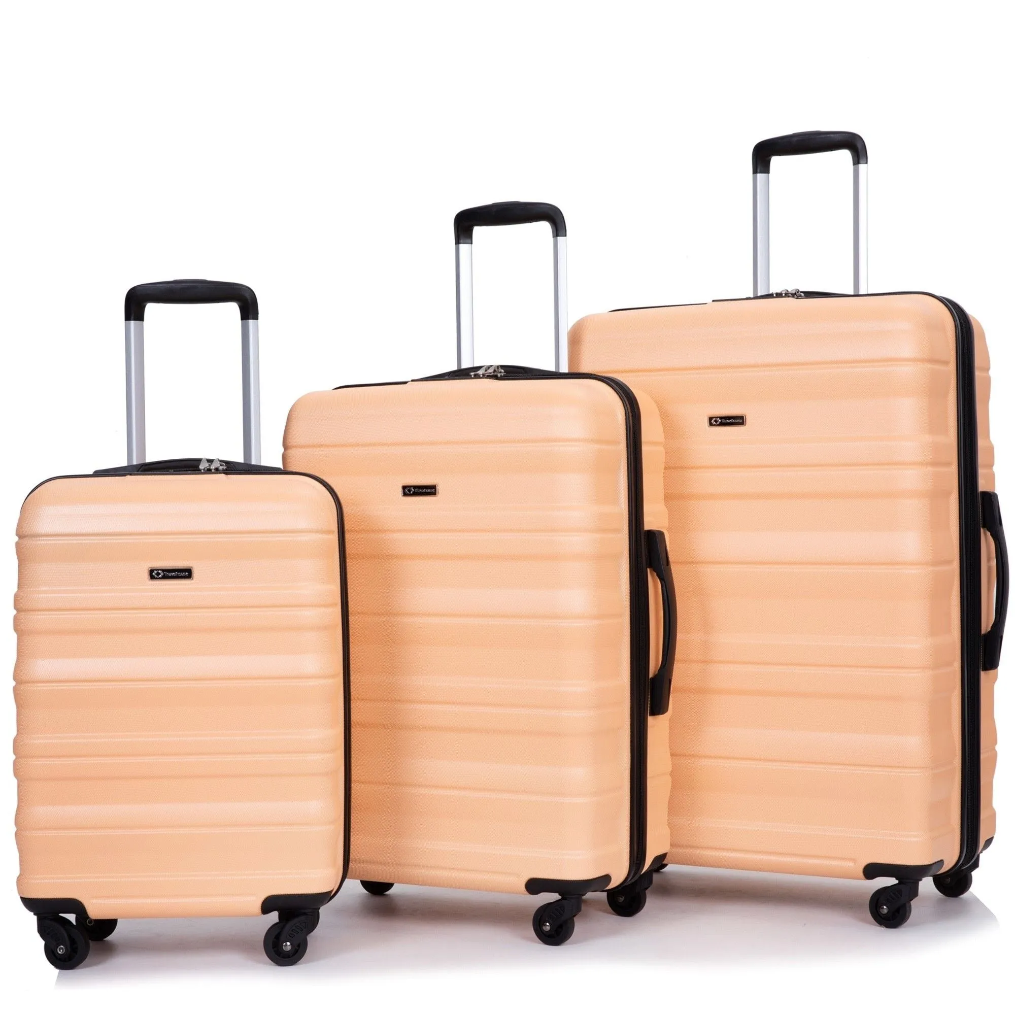 3-Piece Lightweight Luggage Set with TSA Lock and Spinner Wheels