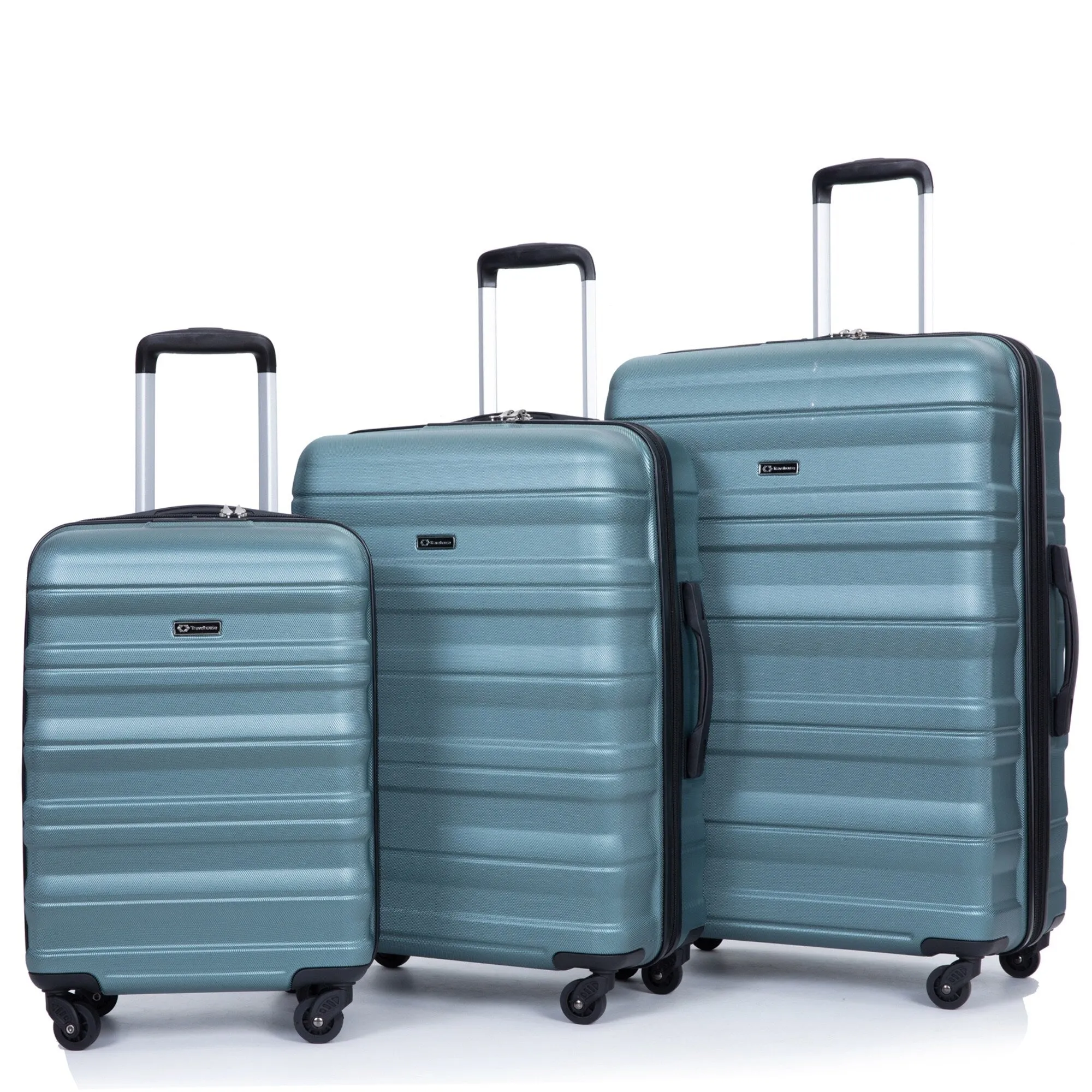 3 Piece Luggage Sets PC Lightweight & Durable Expandable Suitcase with Two Hooks, Spinner Wheels, TSA Lock, (21/25/29)