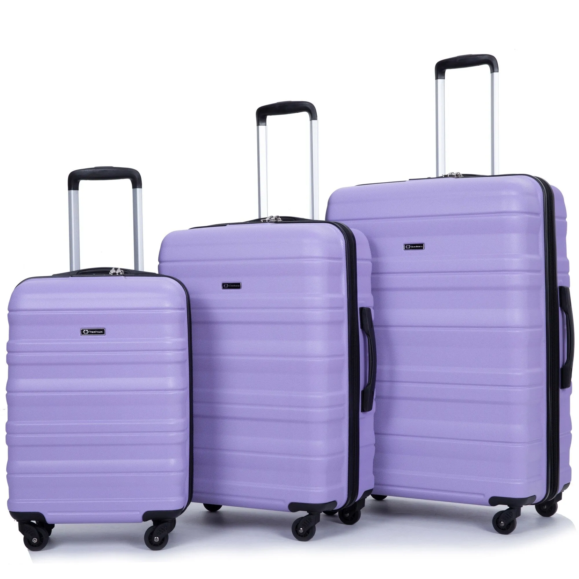 3 Piece Luggage Sets PC Lightweight & Durable Expandable Suitcase with Two Hooks, Spinner Wheels, TSA Lock, (21/25/29)