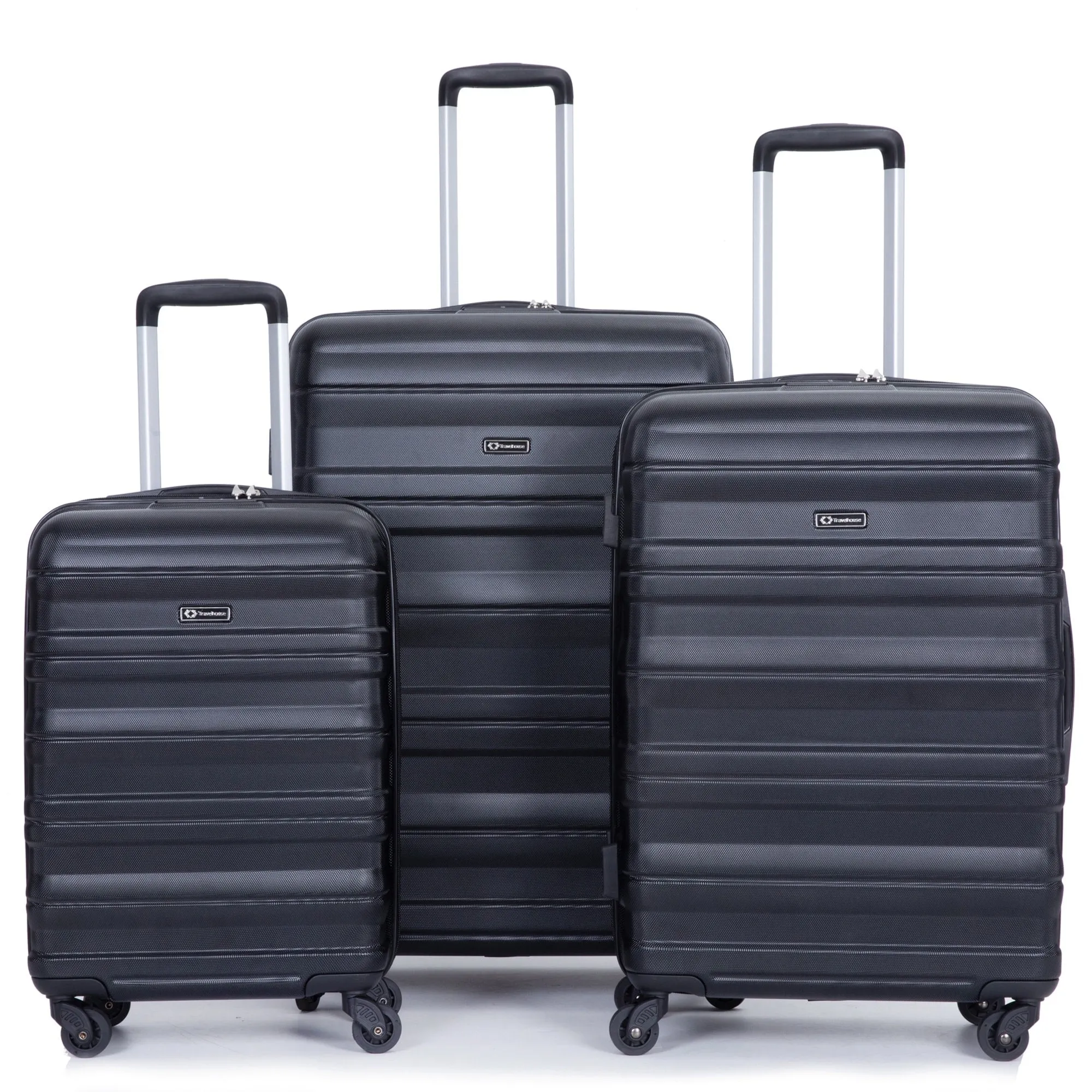 3 Piece Luggage Sets PC Lightweight & Durable Expandable Suitcase with Two Hooks, Spinner Wheels, TSA Lock, (21/25/29)
