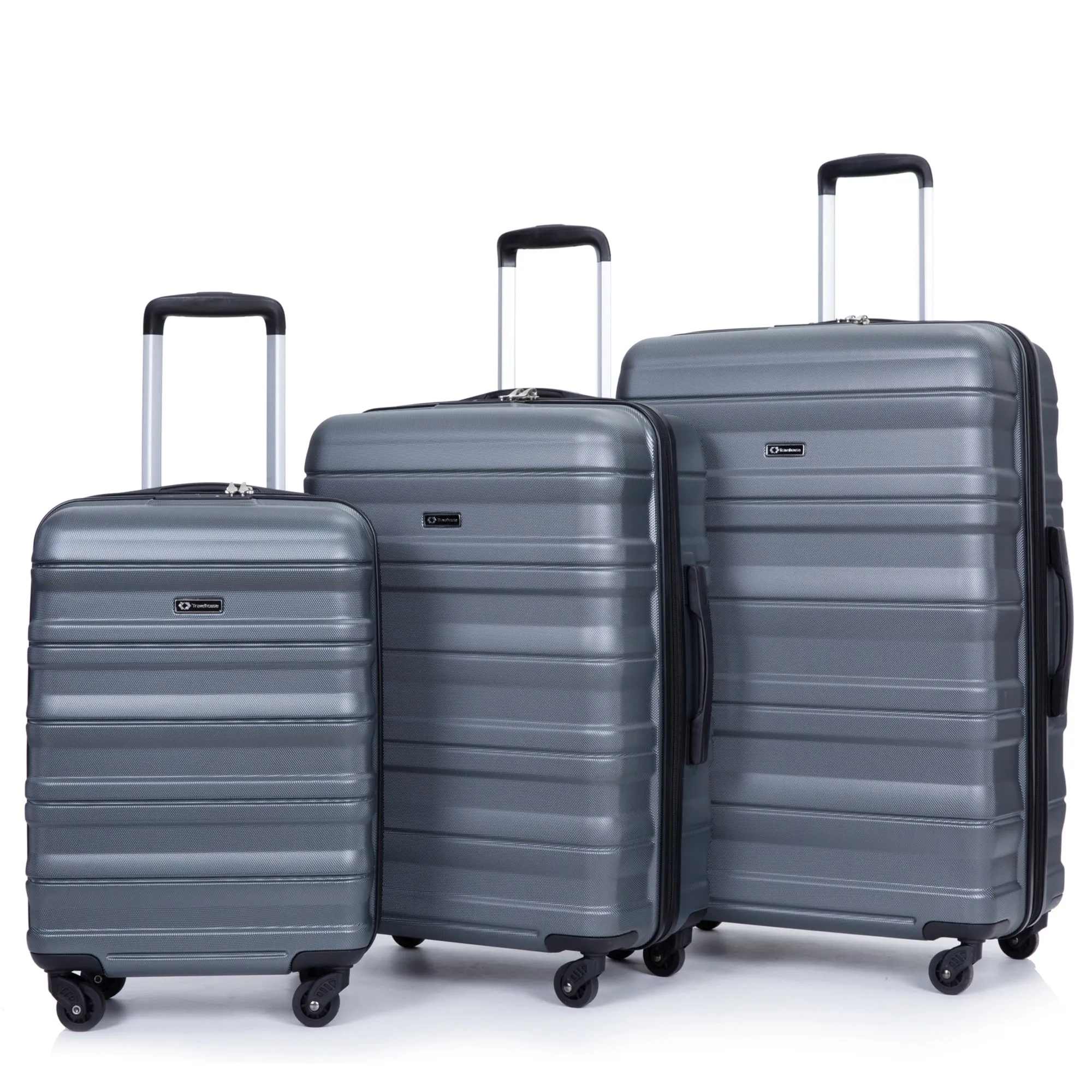 3 Piece Luggage Sets PC Lightweight & Durable Expandable Suitcase with Two Hooks, Spinner Wheels, TSA Lock, (21/25/29)