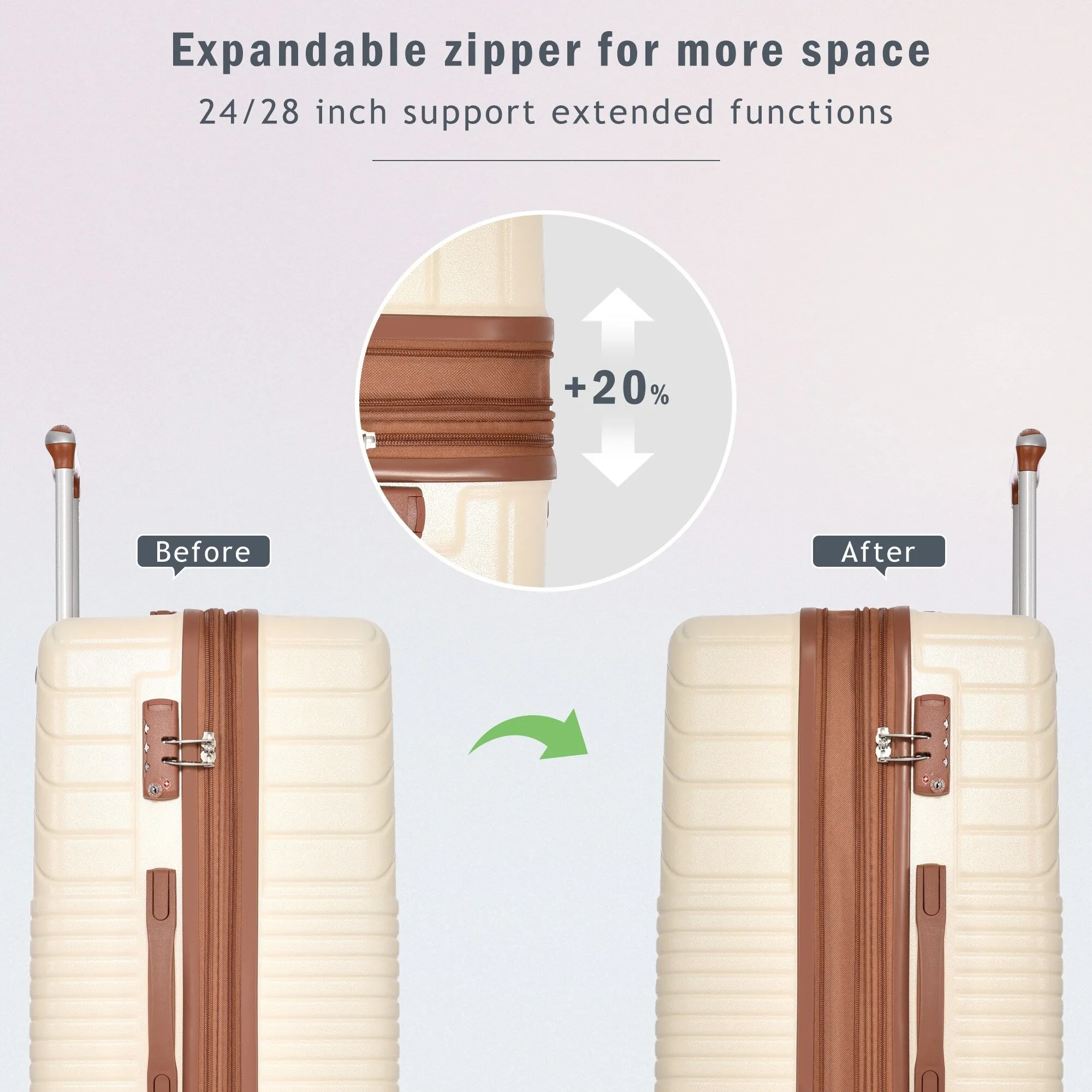 3 Piece Luggage Sets Suitcase/Trunk /Check-in Luggage /Carry-on Luggage