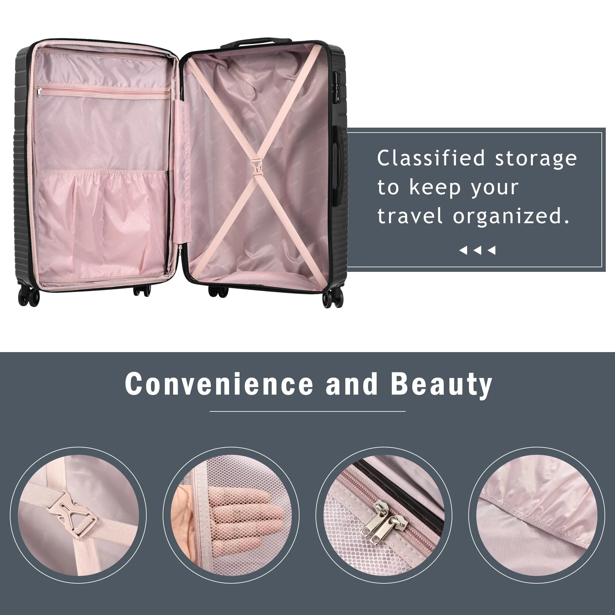 3 Piece Luggage Sets Suitcase/Trunk /Check-in Luggage /Carry-on Luggage