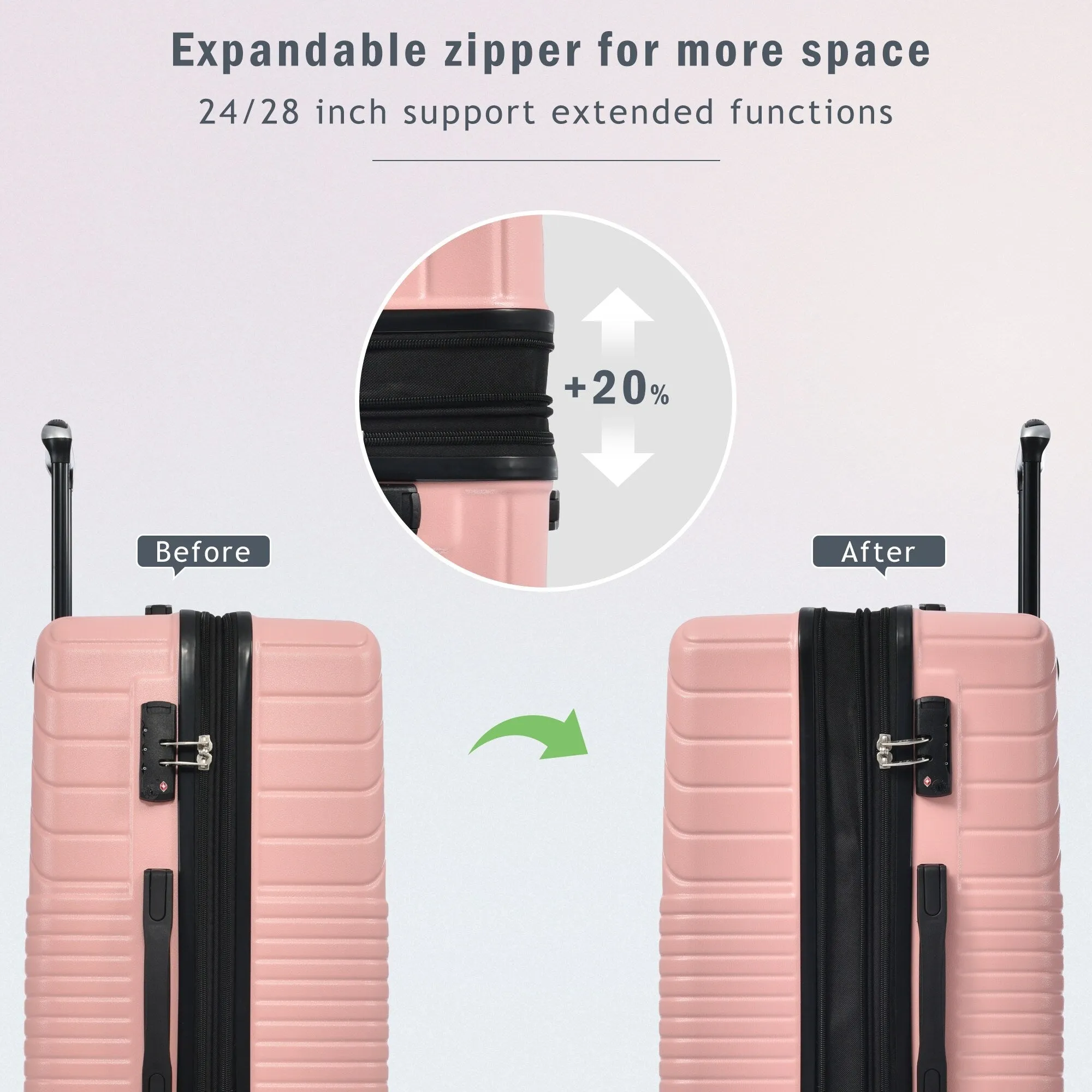 3 Piece Luggage Sets Suitcase/Trunk /Check-in Luggage /Carry-on Luggage
