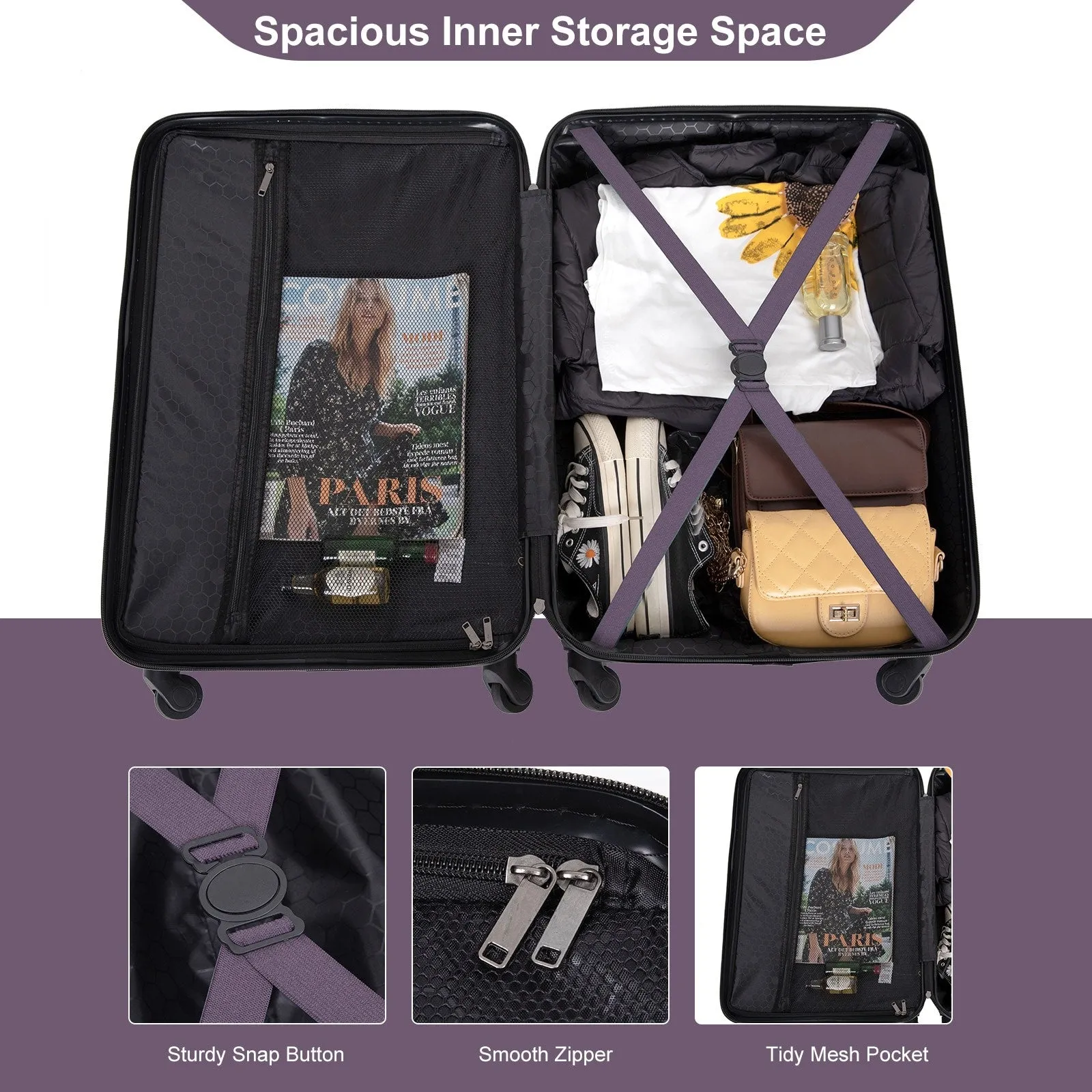 3 Piece Luggage Sets Suitcase/Trunk /Check-in Luggage /Carry-on Luggage