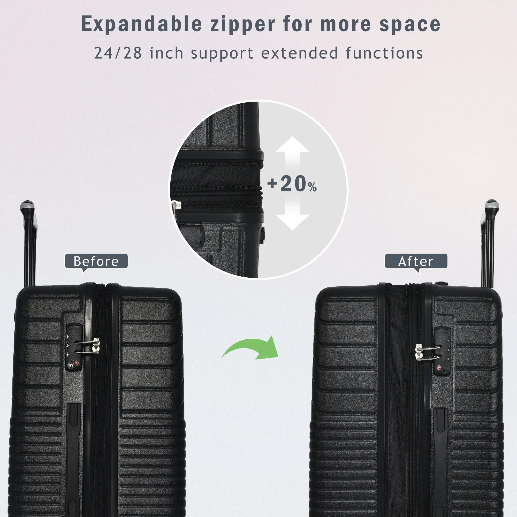 3 Piece Luggage Sets Suitcase/Trunk /Check-in Luggage /Carry-on Luggage