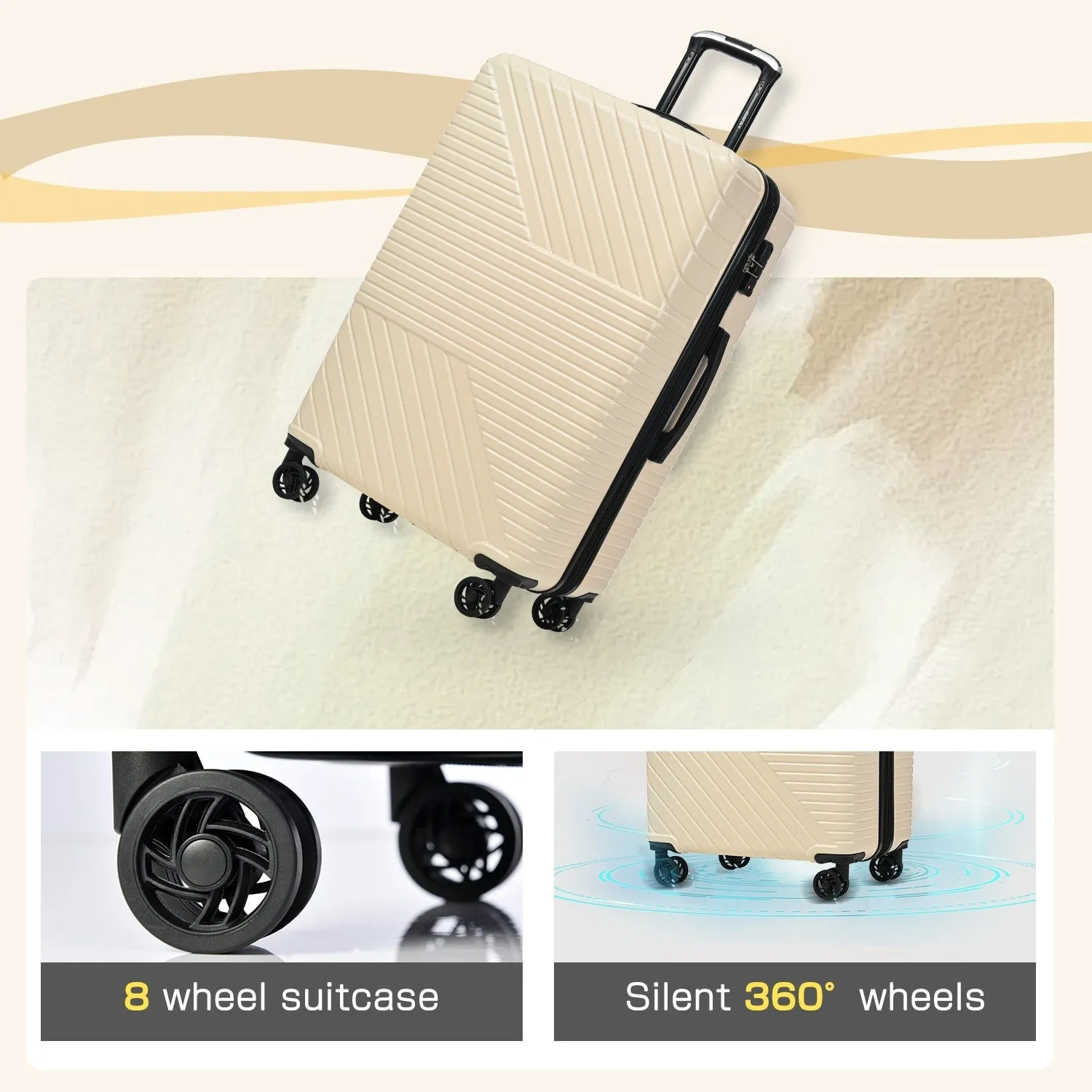 3 Piece Luggage Sets Suitcase/Trunk /Check-in Luggage /Carry-on Luggage