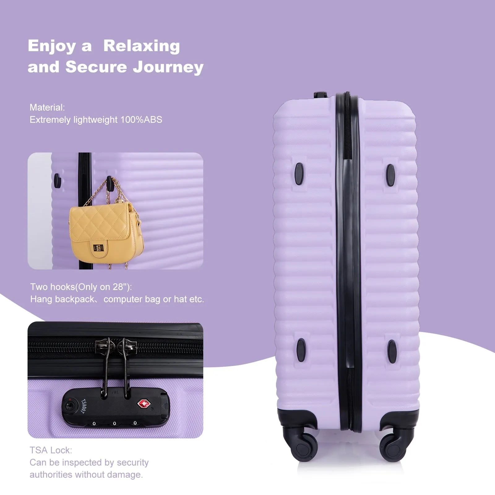 3 Piece Luggage Sets Suitcase/Trunk /Check-in Luggage /Carry-on Luggage