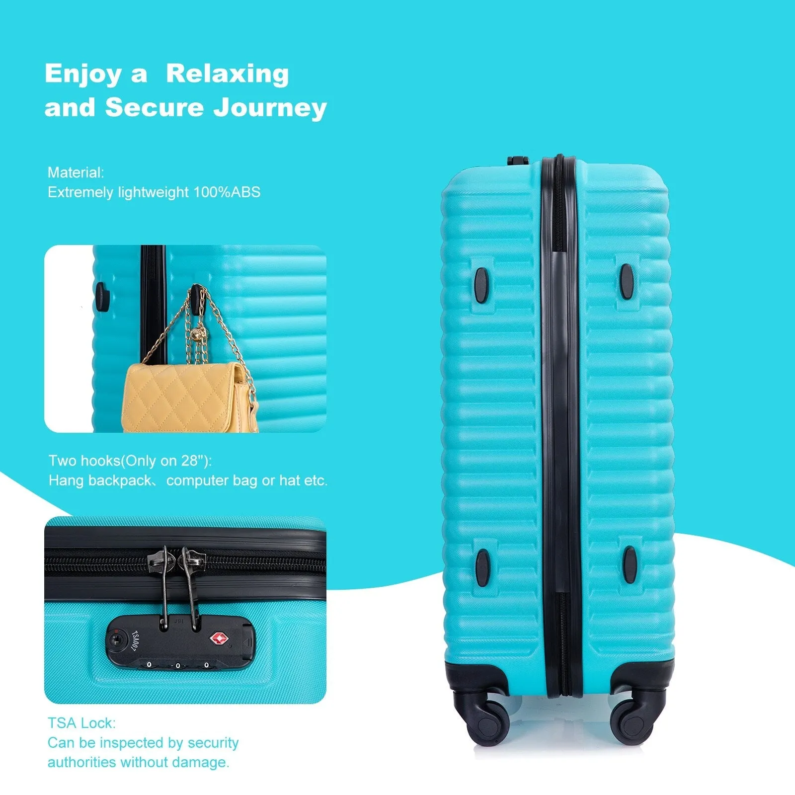 3 Piece Luggage Sets Suitcase/Trunk /Check-in Luggage /Carry-on Luggage