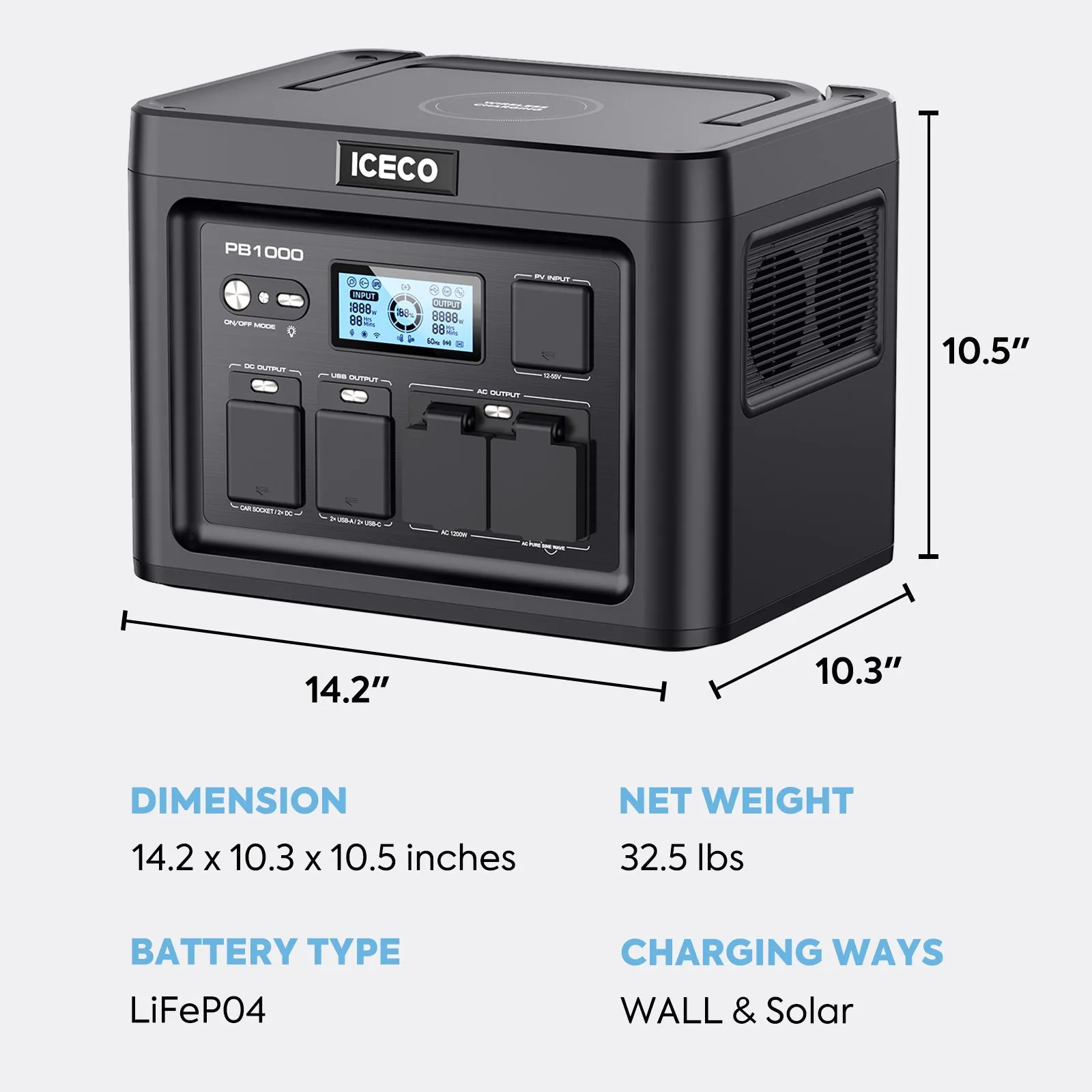 37QT VL35ProS Portable Freezer with PB1000 Power Station | ICECO
