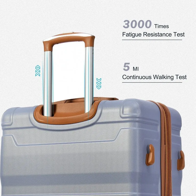3pcs 20'' 24'' 28'' Luggage Sets, ABS Hardshell Luggage, Lightweight Suitcase Sets, Trunk with TSA Lock and Spinner Wheels