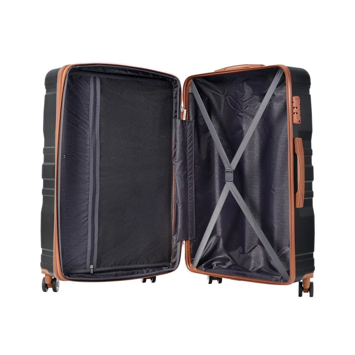 3pcs 20'' 24'' 28'' Luggage Sets, ABS Hardshell Luggage, Lightweight Suitcase Sets, Trunk with TSA Lock and Spinner Wheels