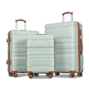 3pcs 20'' 24'' 28'' Luggage Sets, ABS Hardshell Luggage, Lightweight Suitcase Sets, Trunk with TSA Lock and Spinner Wheels