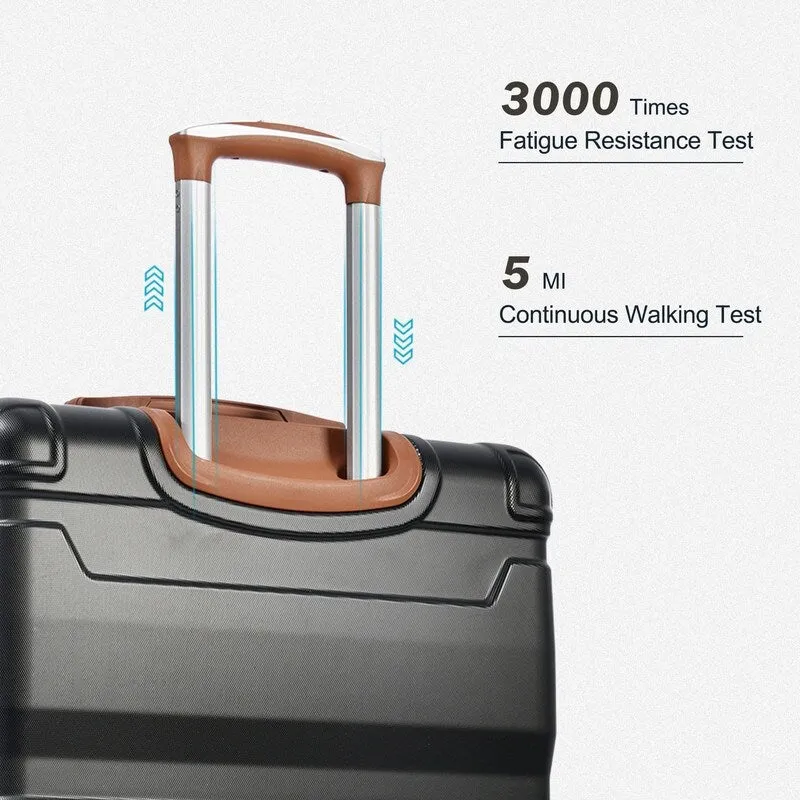 3pcs 20'' 24'' 28'' Luggage Sets, ABS Hardshell Luggage, Lightweight Suitcase Sets, Trunk with TSA Lock and Spinner Wheels