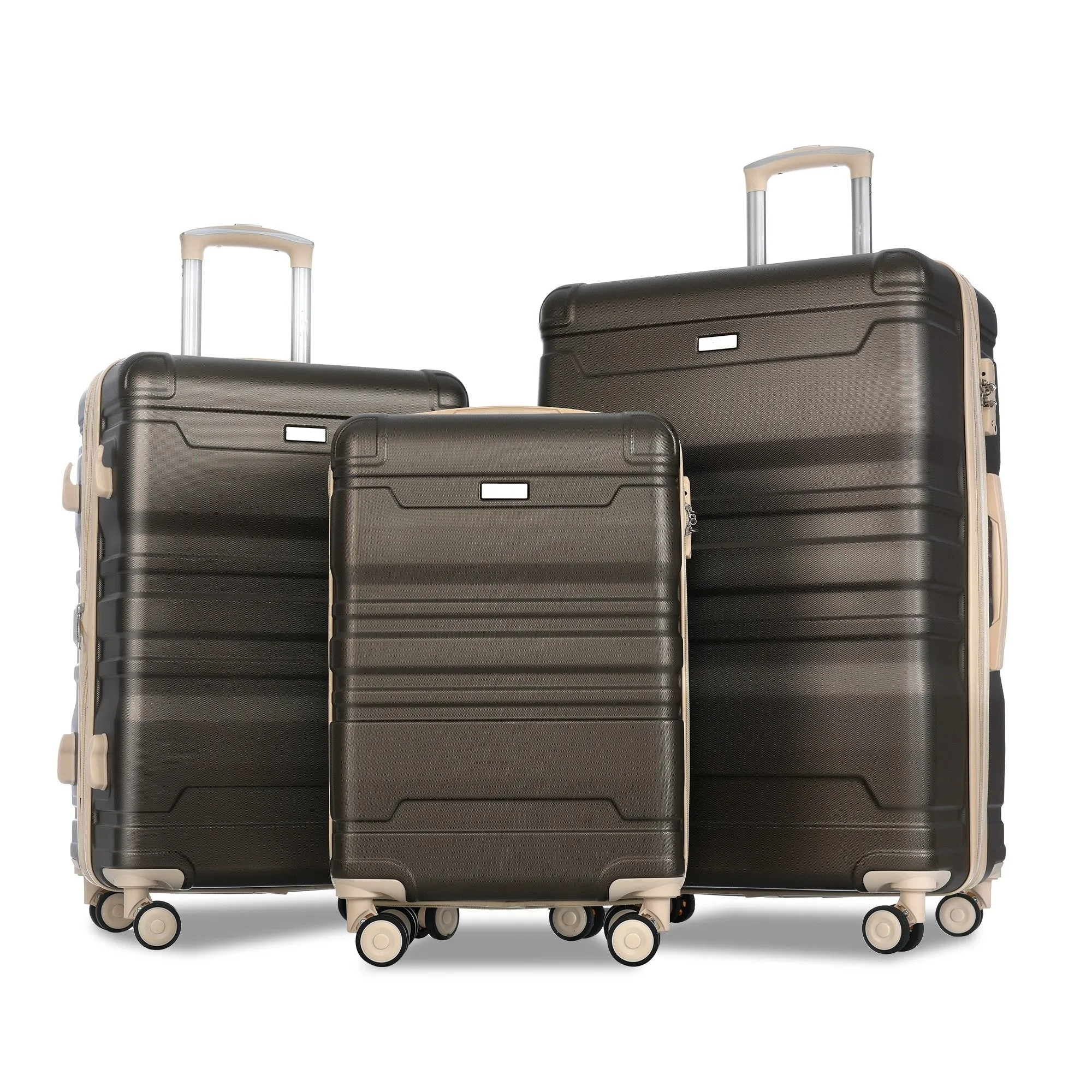 3pcs 20'' 24'' 28'' Luggage Sets, ABS Hardshell Luggage, Lightweight Suitcase Sets, Trunk with TSA Lock and Spinner Wheels