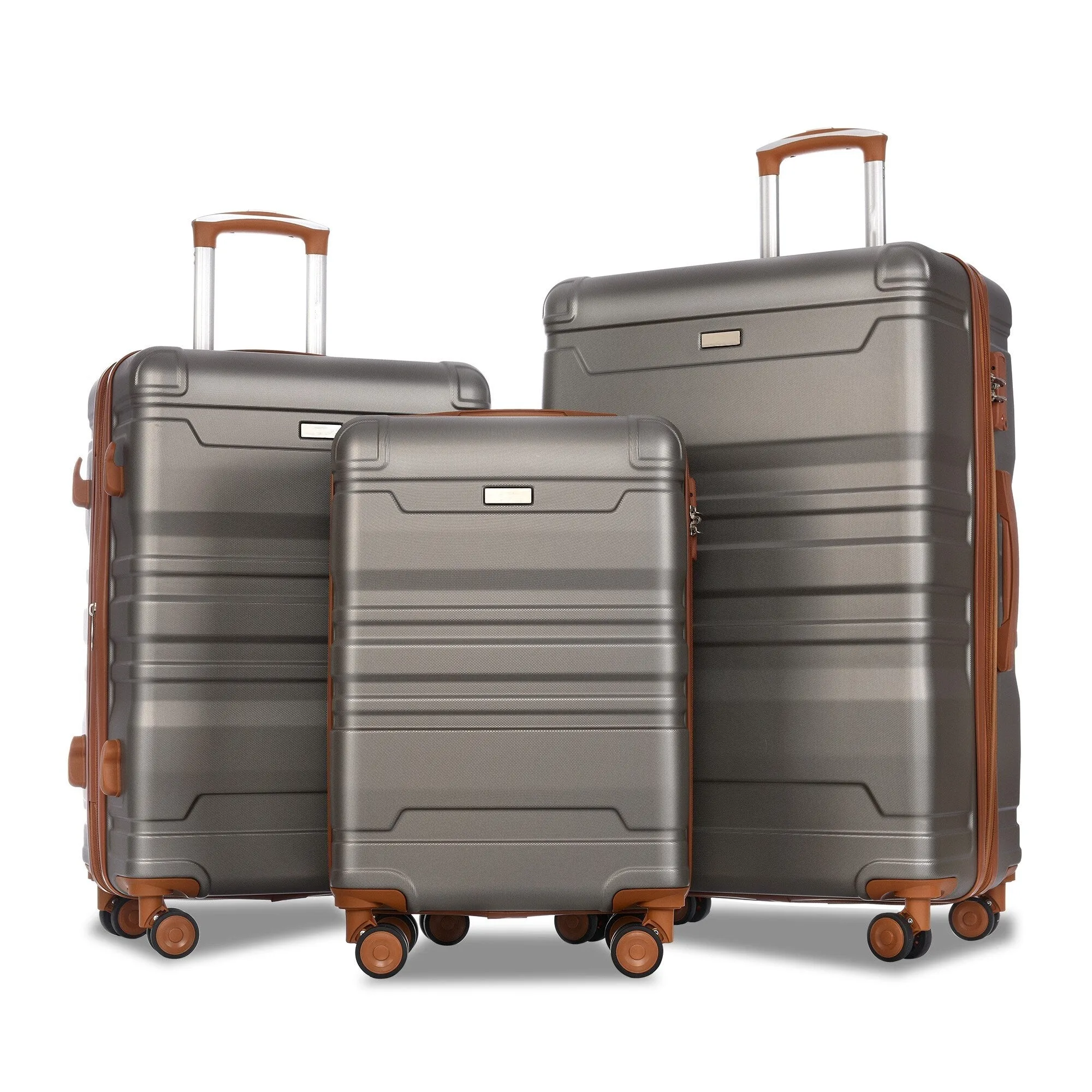 3pcs 20'' 24'' 28'' Luggage Sets, ABS Hardshell Luggage, Lightweight Suitcase Sets, Trunk with TSA Lock and Spinner Wheels