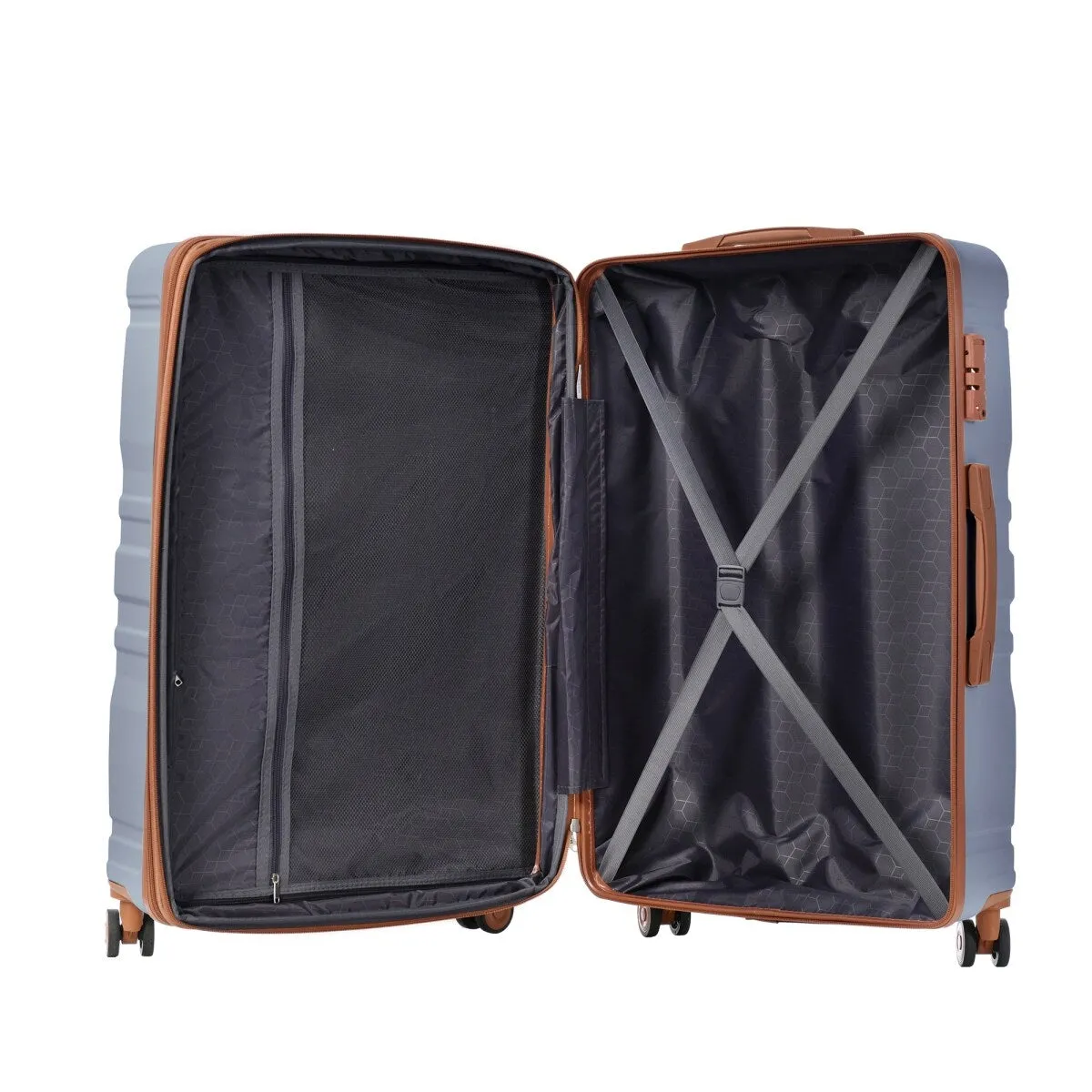 3pcs 20'' 24'' 28'' Luggage Sets, ABS Hardshell Luggage, Lightweight Suitcase Sets, Trunk with TSA Lock and Spinner Wheels