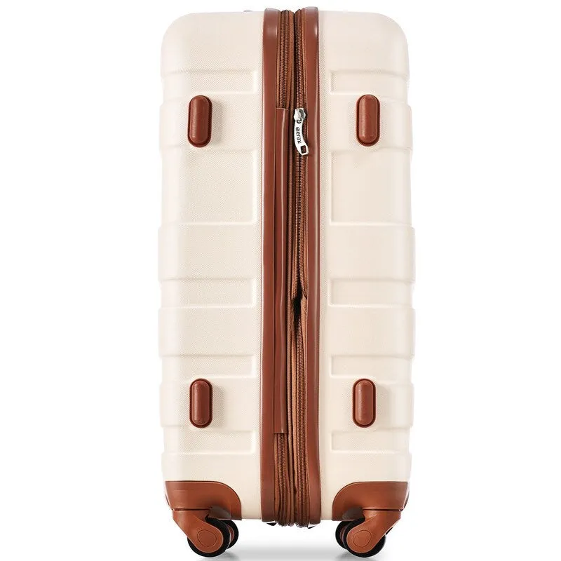 3pcs Hardshell Luggage Sets Lightweight Expandable Suitcase