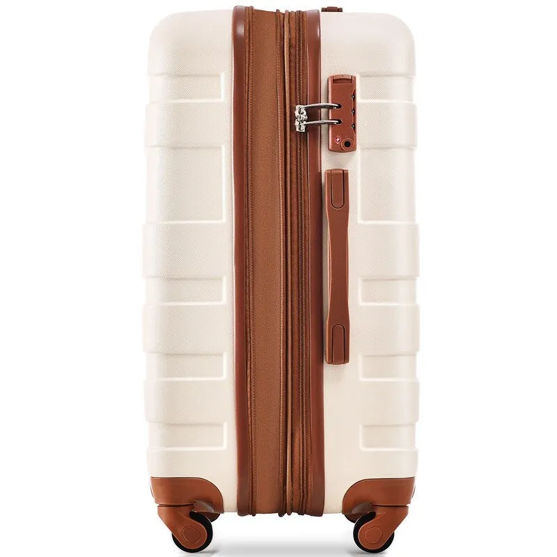 3pcs Hardshell Luggage Sets Lightweight Expandable Suitcase