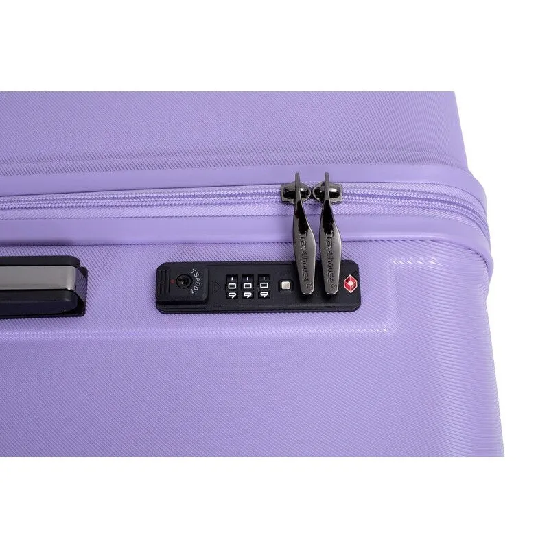 3PCS PC ABS Lightweight Suitcase,Luggage Sets with 2 Hooks,360°Double Spinner Wheels and TSA Lock