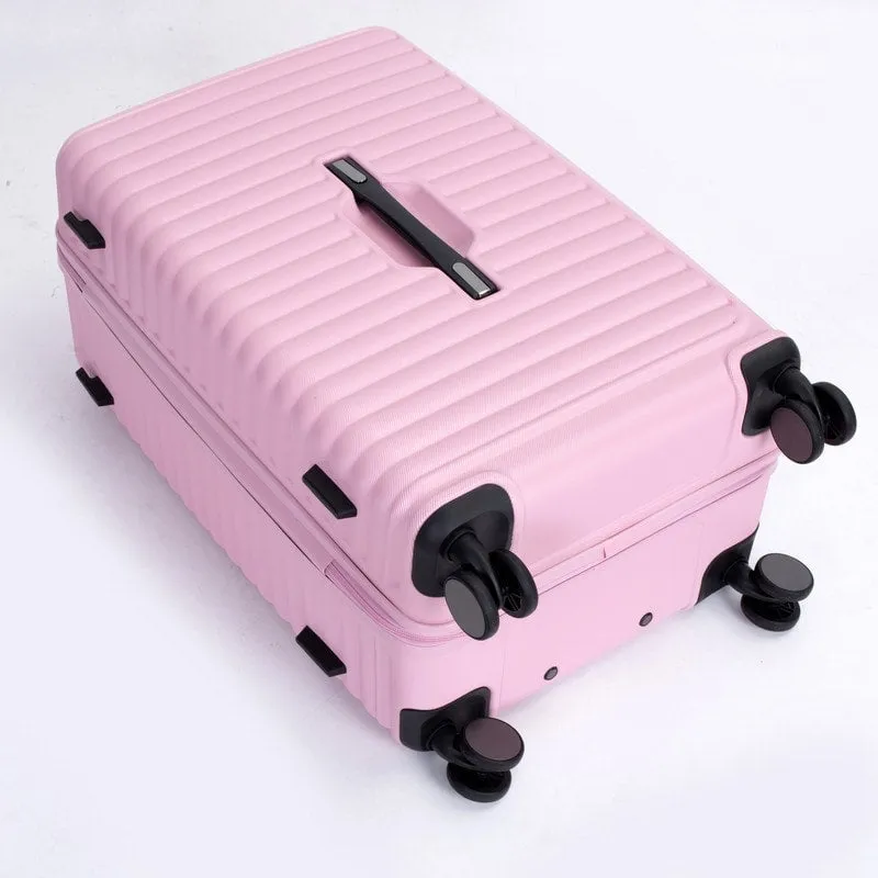3PCS PC ABS Lightweight Suitcase,Luggage Sets with 2 Hooks,360°Double Spinner Wheels and TSA Lock