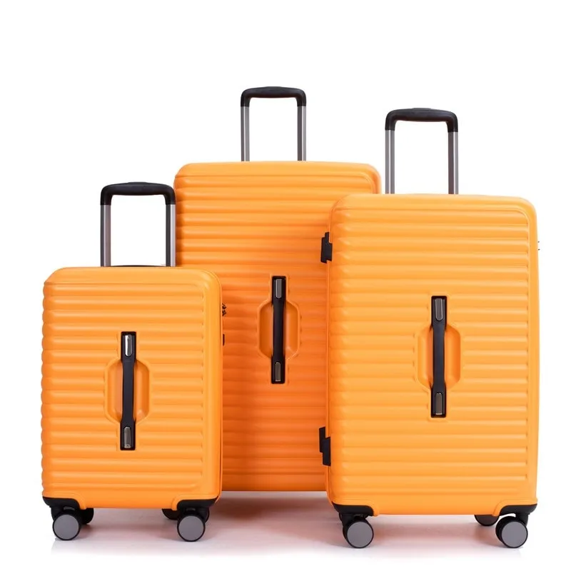 3PCS PC ABS Lightweight Suitcase,Luggage Sets with 2 Hooks,360°Double Spinner Wheels and TSA Lock