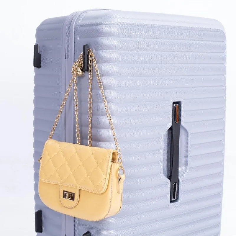 3PCS PC ABS Lightweight Suitcase,Luggage Sets with 2 Hooks,360°Double Spinner Wheels and TSA Lock