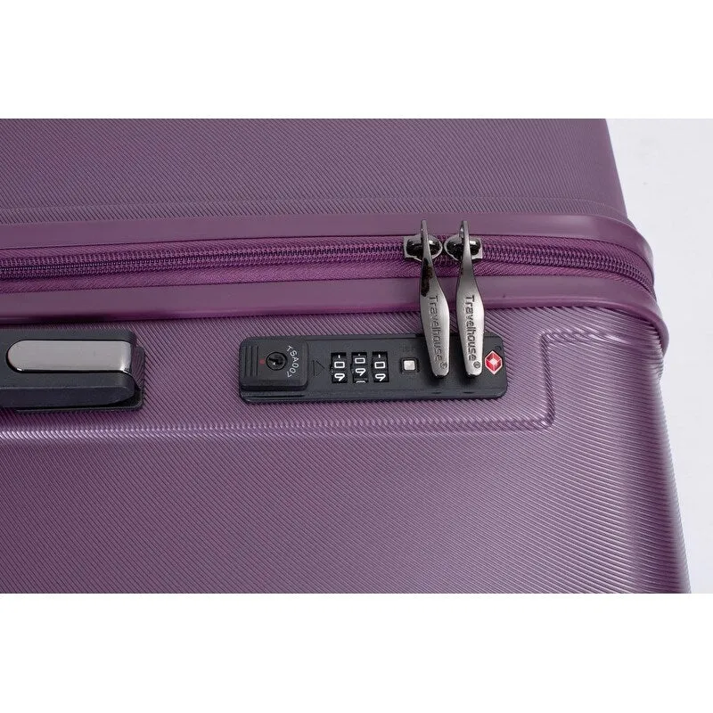 3PCS PC ABS Lightweight Suitcase,Luggage Sets with 2 Hooks,360°Double Spinner Wheels and TSA Lock