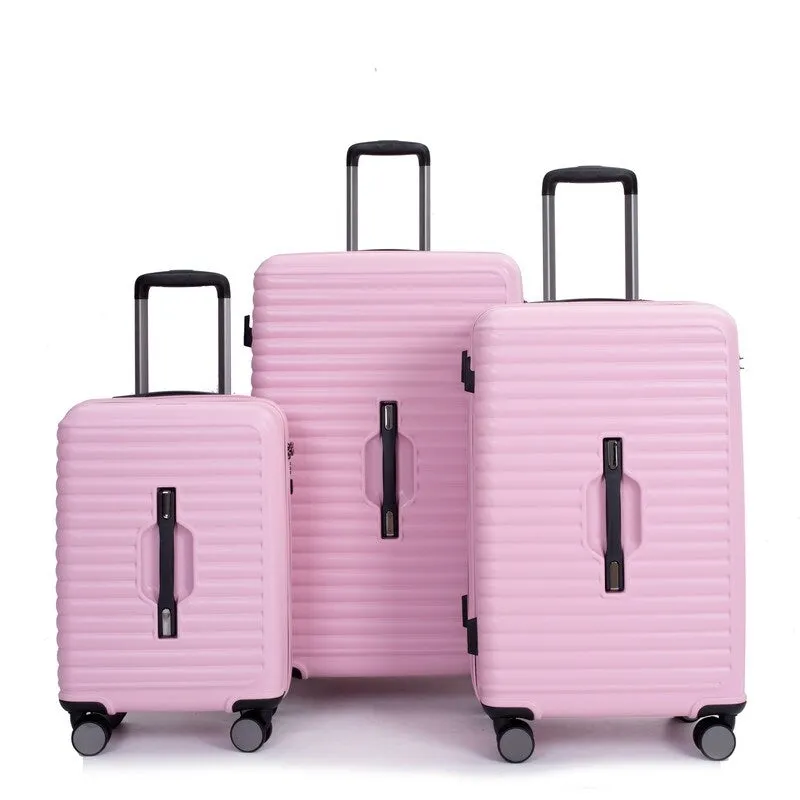 3PCS PC ABS Lightweight Suitcase,Luggage Sets with 2 Hooks,360°Double Spinner Wheels and TSA Lock