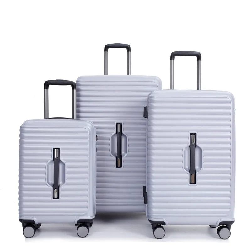 3PCS PC ABS Lightweight Suitcase,Luggage Sets with 2 Hooks,360°Double Spinner Wheels and TSA Lock