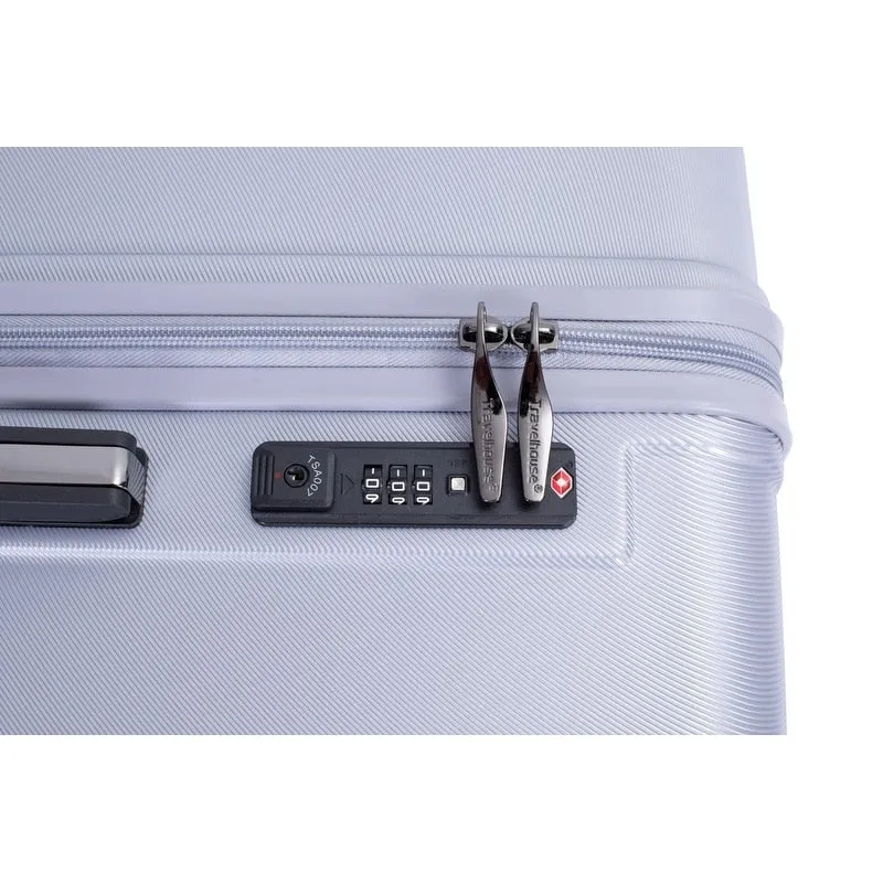 3PCS PC ABS Lightweight Suitcase,Luggage Sets with 2 Hooks,360°Double Spinner Wheels and TSA Lock
