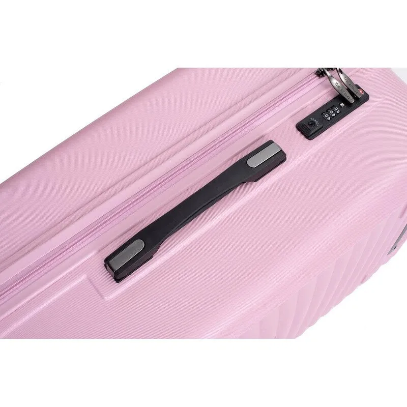 3PCS PC ABS Lightweight Suitcase,Luggage Sets with 2 Hooks,360°Double Spinner Wheels and TSA Lock
