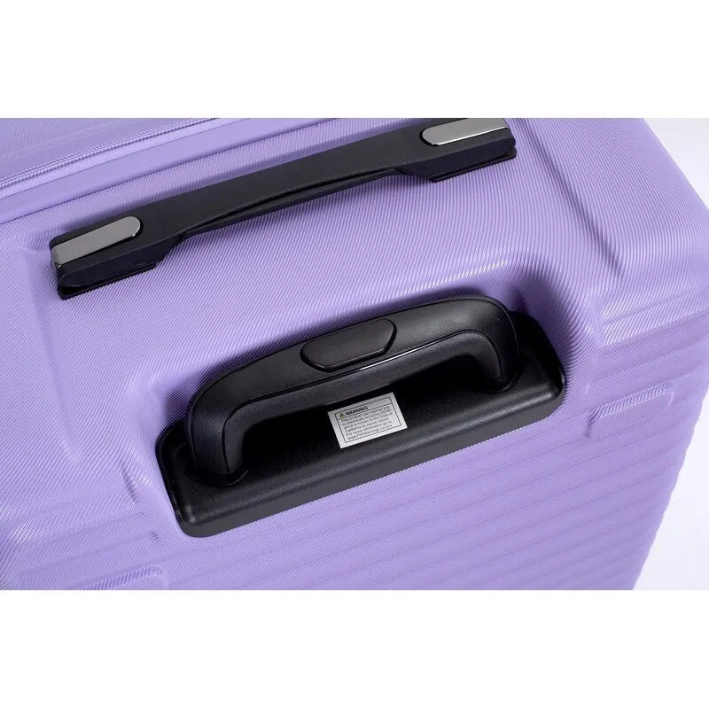 3PCS PC ABS Lightweight Suitcase,Luggage Sets with 2 Hooks,360°Double Spinner Wheels and TSA Lock