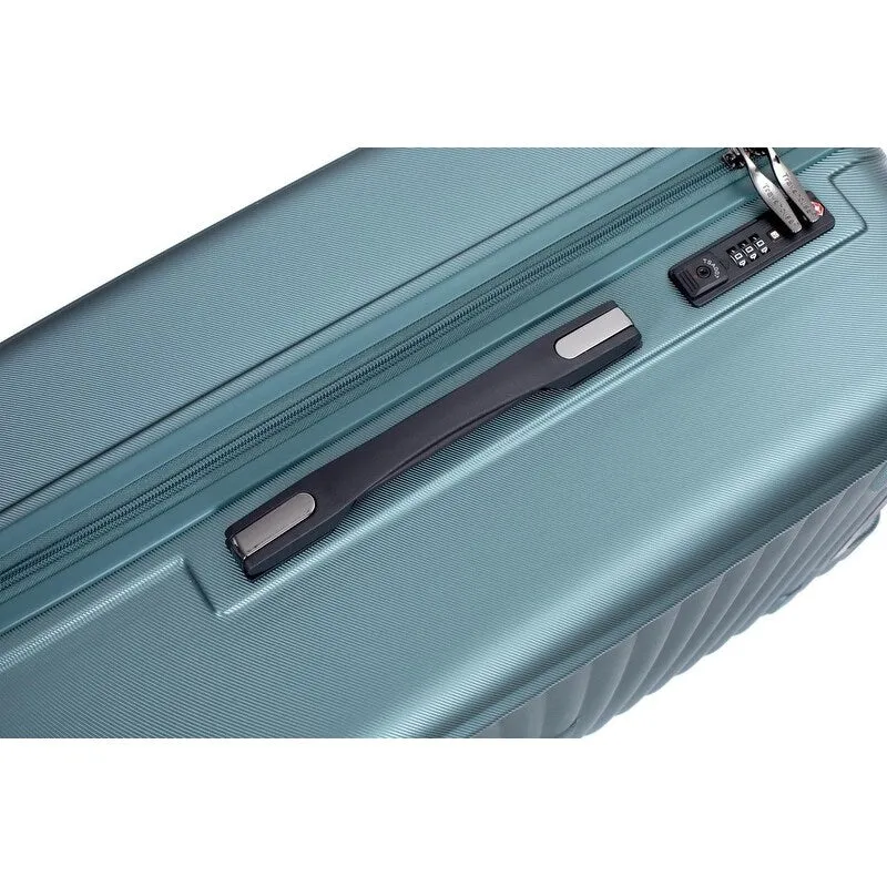 3PCS PC ABS Lightweight Suitcase,Luggage Sets with 2 Hooks,360°Double Spinner Wheels and TSA Lock