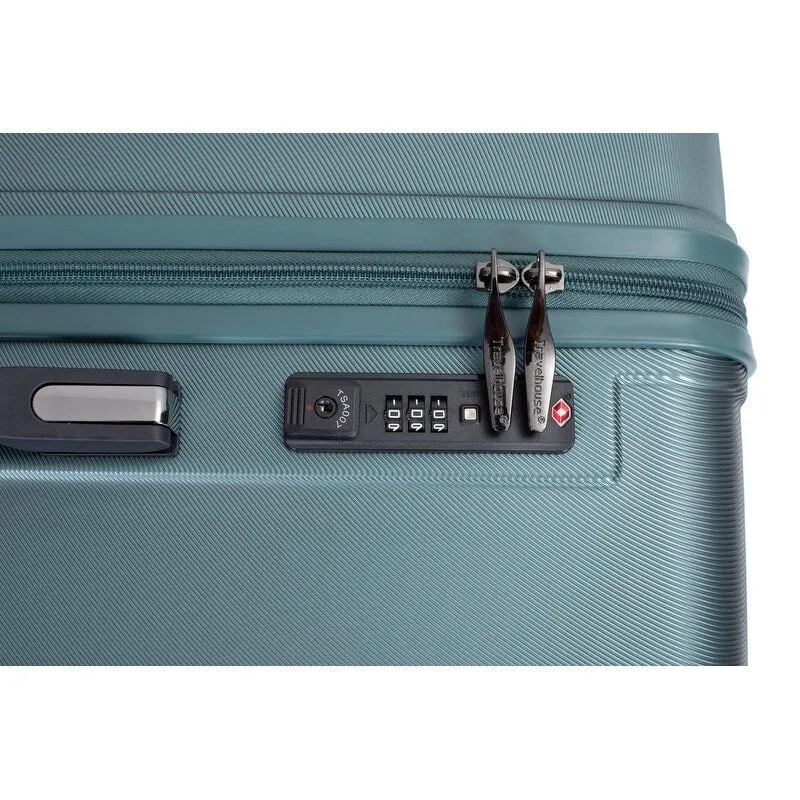 3PCS PC ABS Lightweight Suitcase,Luggage Sets with 2 Hooks,360°Double Spinner Wheels and TSA Lock