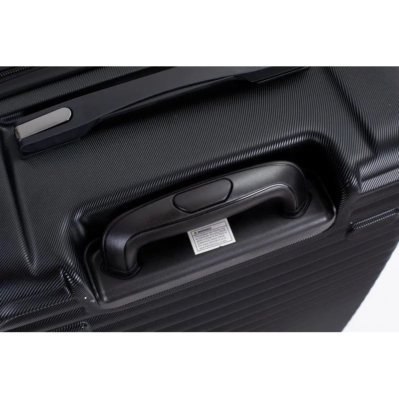 3PCS PC ABS Lightweight Suitcase,Luggage Sets with 2 Hooks,360°Double Spinner Wheels and TSA Lock