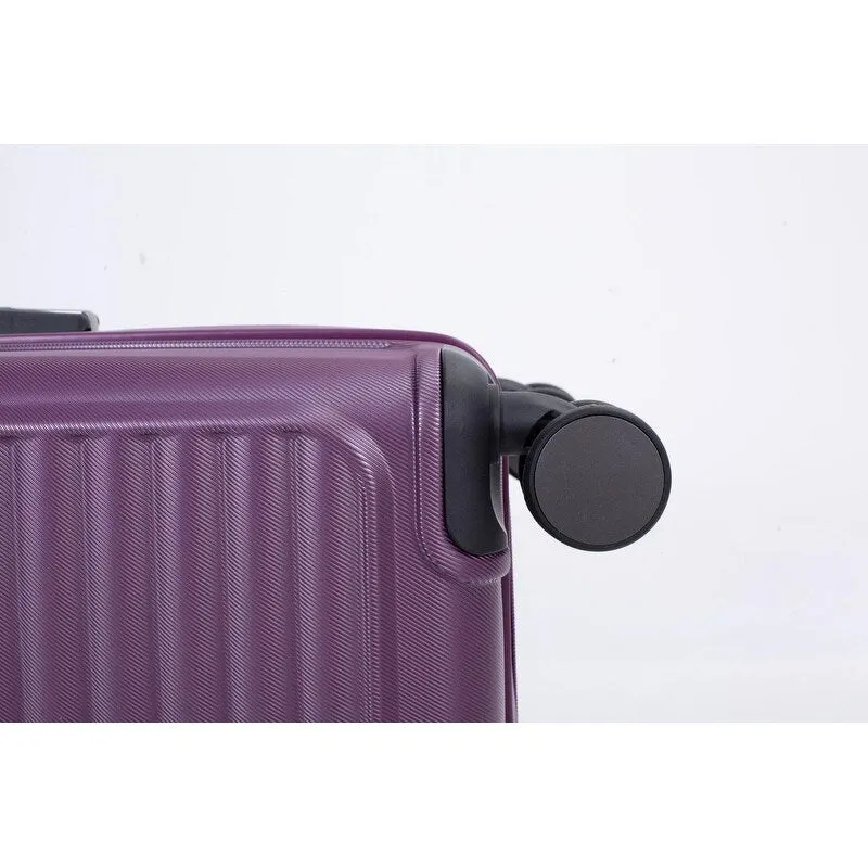 3PCS PC ABS Lightweight Suitcase,Luggage Sets with 2 Hooks,360°Double Spinner Wheels and TSA Lock