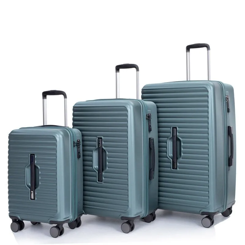 3PCS PC ABS Lightweight Suitcase,Luggage Sets with 2 Hooks,360°Double Spinner Wheels and TSA Lock