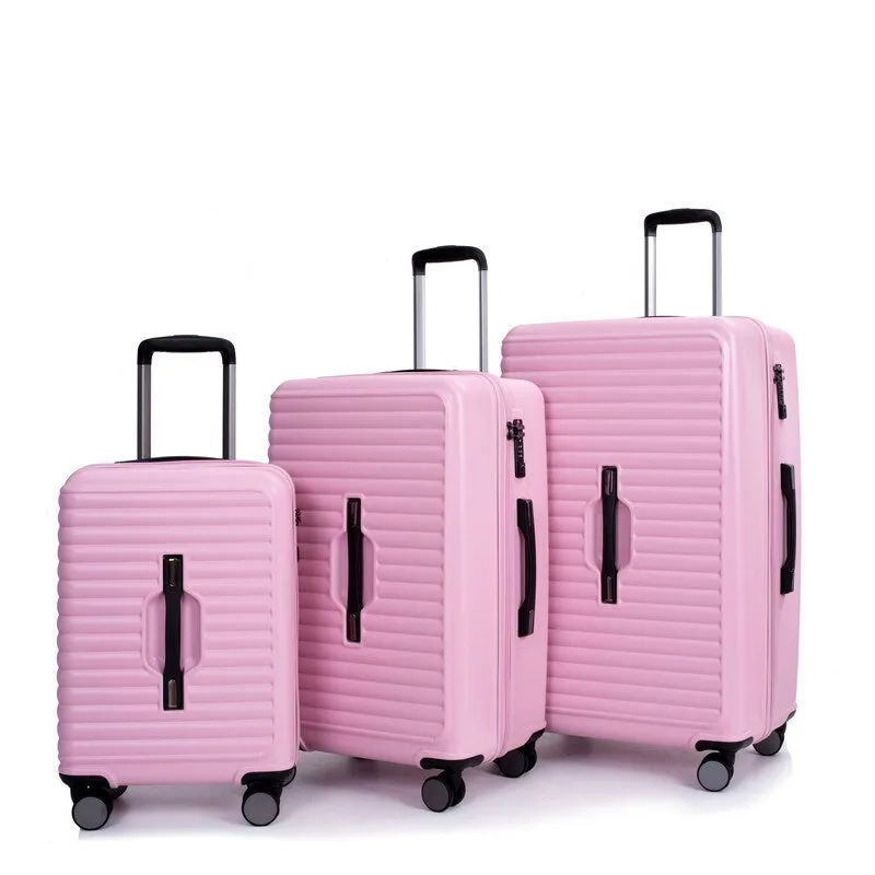 3PCS PC ABS Lightweight Suitcase,Luggage Sets with 2 Hooks,360°Double Spinner Wheels and TSA Lock