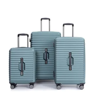 3PCS PC ABS Lightweight Suitcase,Luggage Sets with 2 Hooks,360°Double Spinner Wheels and TSA Lock