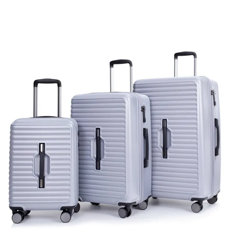 3PCS PC ABS Lightweight Suitcase,Luggage Sets with 2 Hooks,360°Double Spinner Wheels and TSA Lock