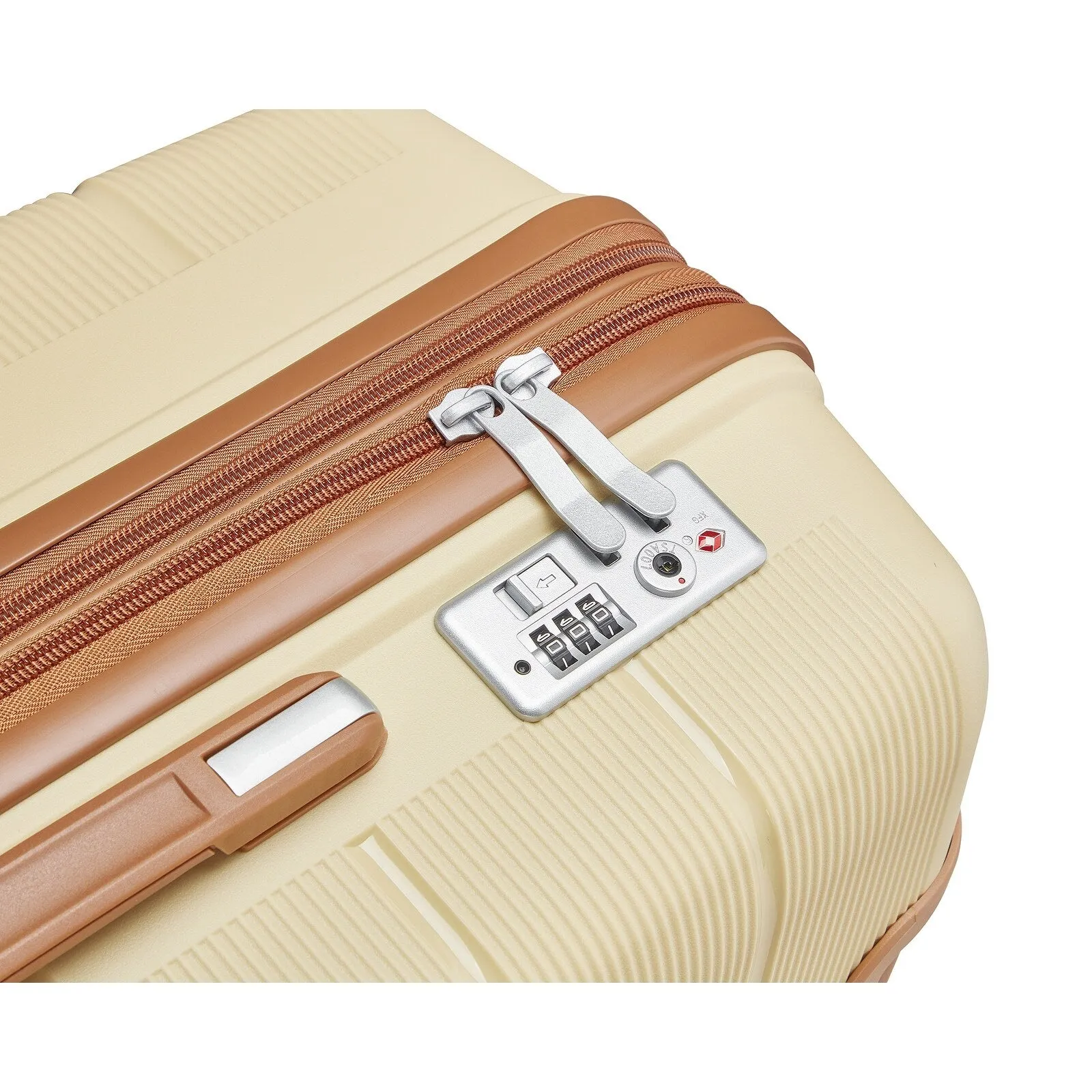 4 Piece Luggage Sets with Adjustable Handle and TSA Lock, Expandable Suitcase with Zippered Pocket (14/20/24/28)