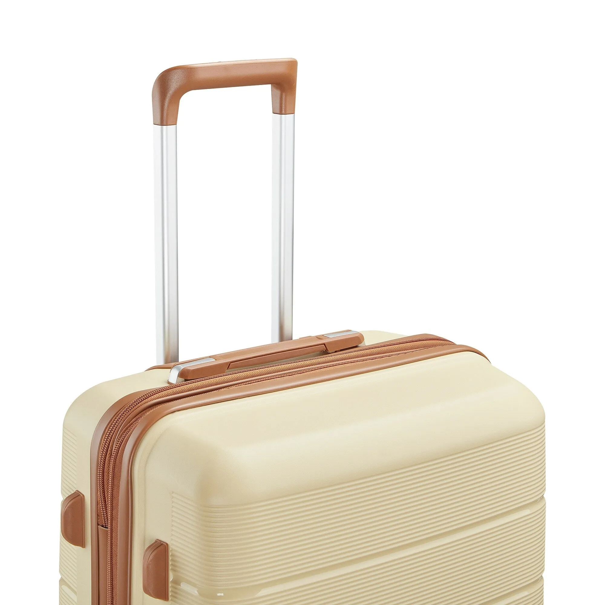 4 Piece Luggage Sets with Adjustable Handle and TSA Lock, Expandable Suitcase with Zippered Pocket (14/20/24/28)